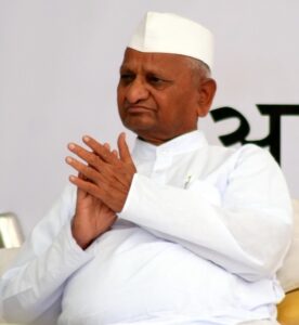 Social worker Anna Hazare