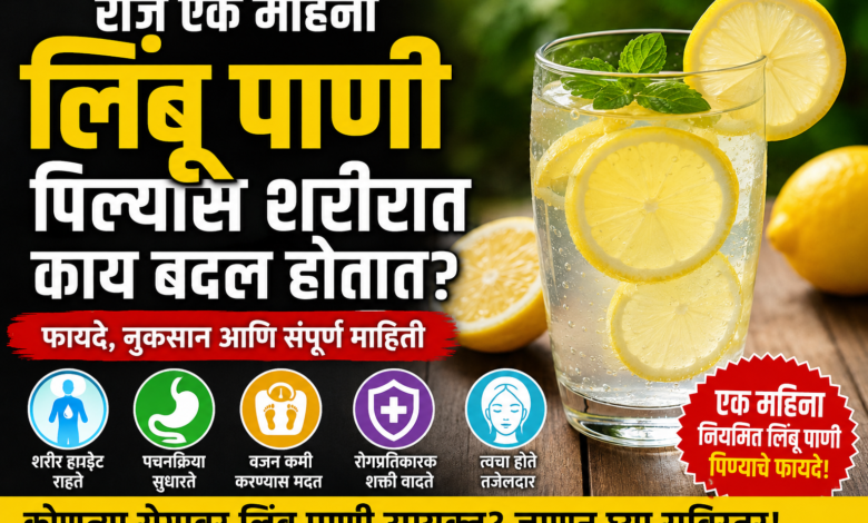 लिंबू पाणी फायदे
